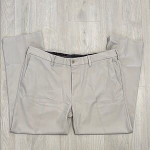 🔥BUNDLESALE Mens 40/30 Haggar Cool 18 Pro Gray Chinos Straight Fit